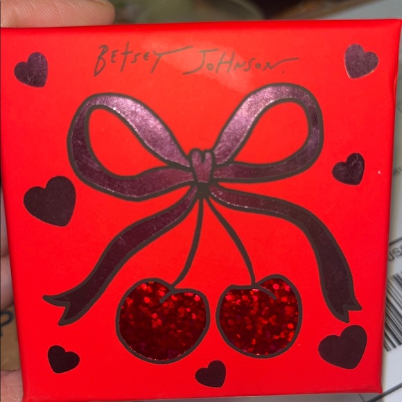 Betsey Johnson Heart-Shaped Love you/ Be Mine Earrings - Picture 2 of 5